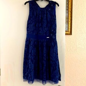 ❤️❤️❤️navy lace and light tulle dress